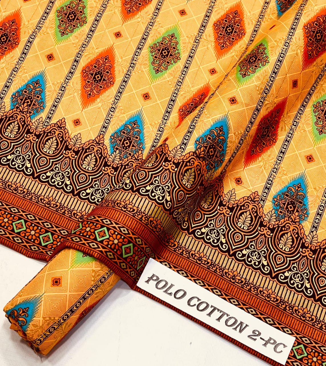 Polo cotton two piece unstitched suit pc-3476